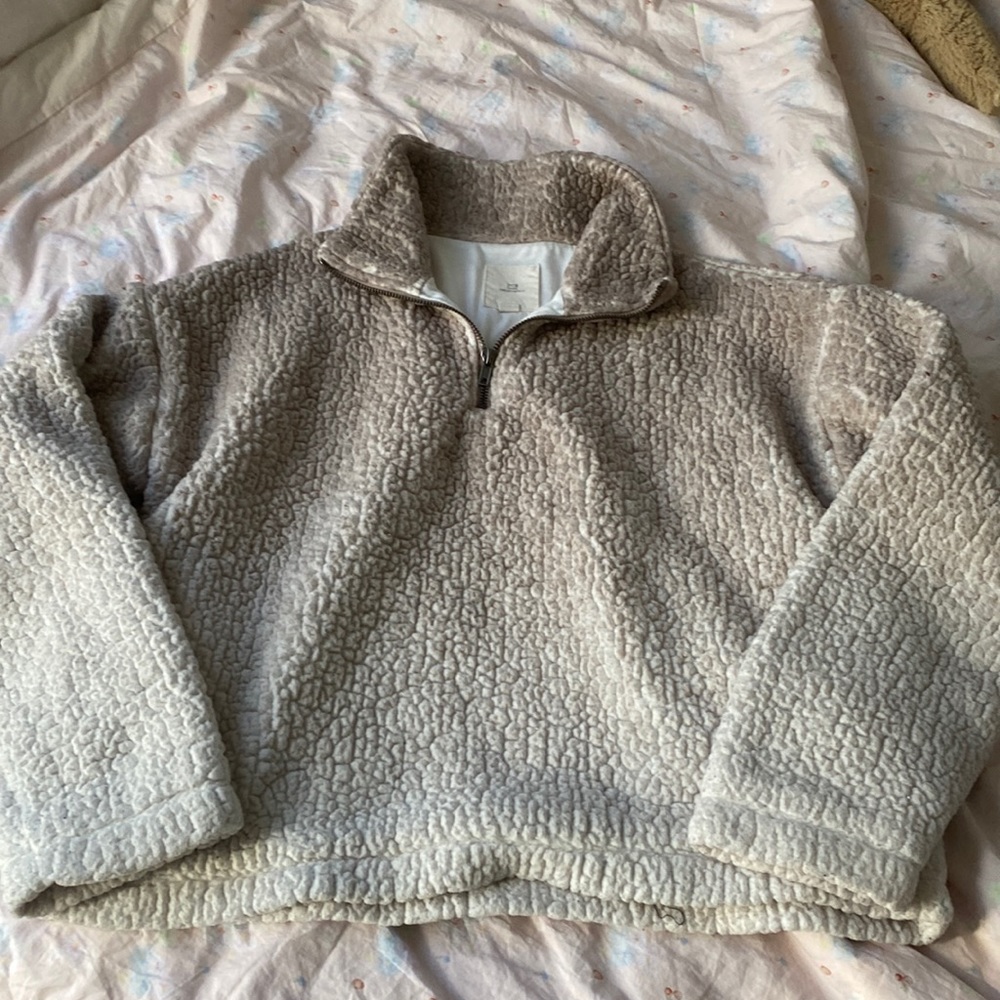 cozy sherpa pullover